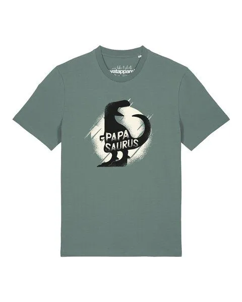 watapparel watapparel T-Shirt Unisex Papasaurus, Green bay, – Produktbild 1 von 2