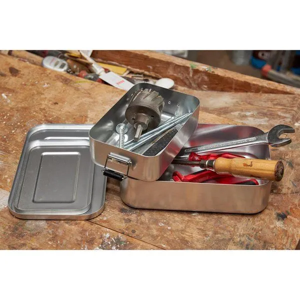 elasto elasto Vorratsdose "Aluminium" aus Metall - Brotdose Vesperdose – Produktbild 4 von 5