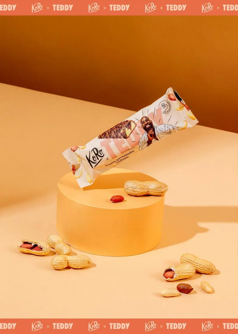 KoRo Limited Edition: Teddy Protein Bar Deluxe with Peanut Butter | 55 g – Produktbild 1 von 5