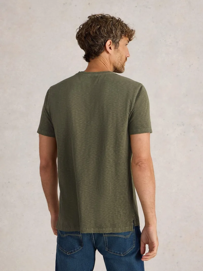 White Stuff T-Shirt Abersoch - M/R, Khakigrün, – Produktbild 4 von 4