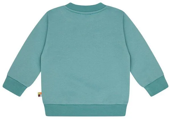 loud + proud loud + proud Babys & Kinder Sweatshirt mit Druckmotiv, GOTS-zertifiziert, Oregano(grün), – Produktbild 2 von 3