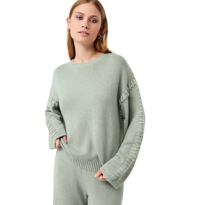mandala Pull ample gestrickt Damen Mandala, Vert, – Produktbild 1 von 1