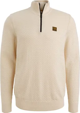 PME Legend PME Legend Half Zip Structure Mouliné Sweater Ecru - Größe 3XL – Produktbild 1 von 1