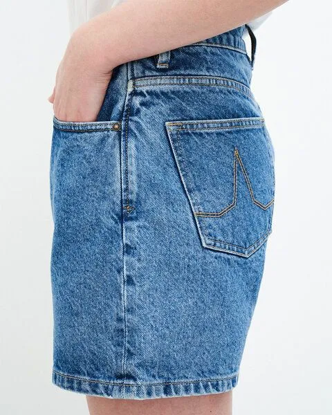 Kuyichi Kuyichi Jeansshorts - Demi Short, Blau (vintage blue), – Produktbild 4 von 6