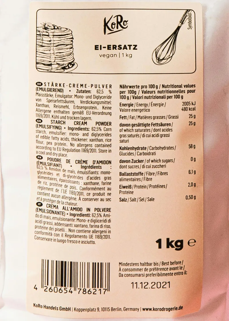 KoRo Veganer Ei-Ersatz 1 kg – Produktbild 3 von 5
