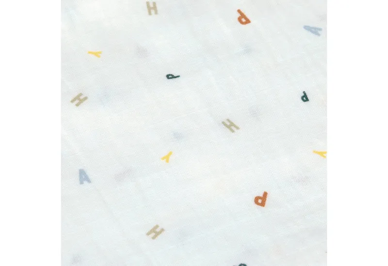 Lässig Lässig Stoffwindeln Mullwindeln, M, Happy Fruits, blue, GOTS made with organic materials, zertifiziert durch BCS 27262, Weiß, – Produktbild 3 von 5