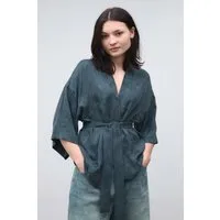 Yahmo Yahmo Damen vegan Kimono Gerda Eclipse Blau – Produktbild 1 von 1