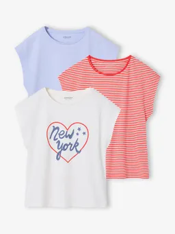 Vertbaudet 3er-Pack Mädchen T-Shirts BASIC – Produktbild 1 von 1