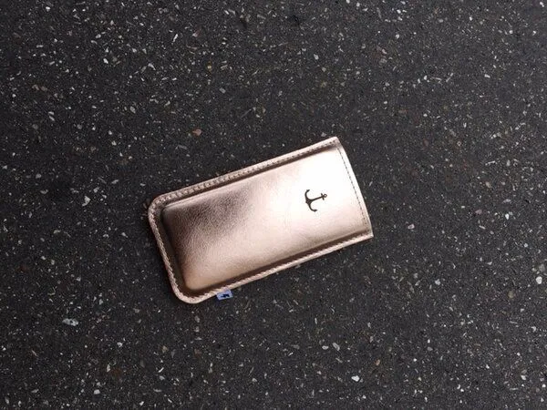 ELEKTROPULLI ELEKTROPULLI Handyhülle für dein iPhone 5, SE ohne Bumper/Case, Kupfer mit anker, – Produktbild 3 von 3
