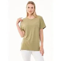 ORGANICATION ORGANICATION T-shirt aus Tencel Lyocell und Bio-Baumwolle, Grün(olive), – Produktbild 1 von 1