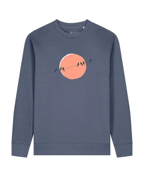 watapparel watapparel Sweatshirt Unisex Countryside 01, Blue grey, – Produktbild 1 von 2