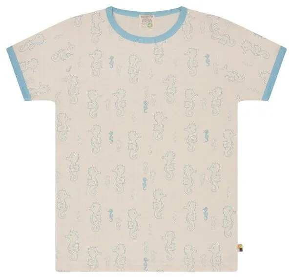 loud + proud loud + proud Kinder T-Shirt Druck, GOTS-zertifiziert, Air(blau), – Produktbild 1 von 2