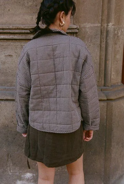Nénés Nénés Jacke Maia – Braun kariert, Brown, – Produktbild 3 von 4