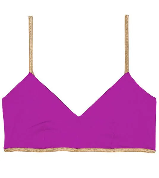 MYMARINI MYMARINI Wendbare Sunny Bra Shine mit Shape-Effect aus ECONYL, Papaya-cassis, – Produktbild 3 von 3