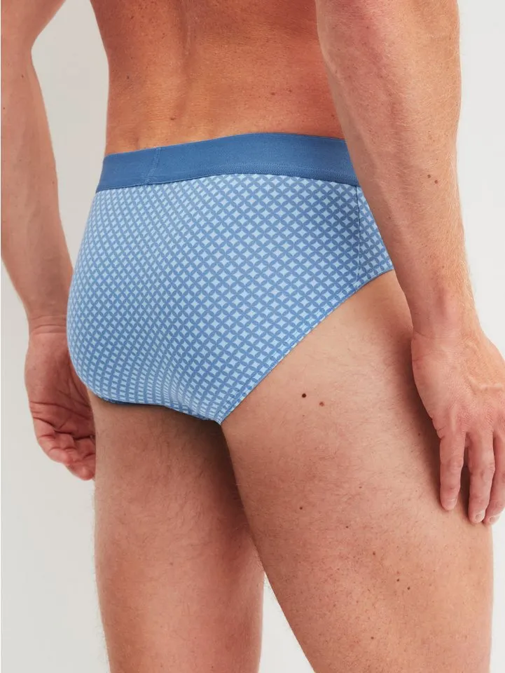 CALIDA CALIDA Slip Cotton Code Design weicher Elastikbund, ohne Eingriff, Blau, – Produktbild 5 von 5