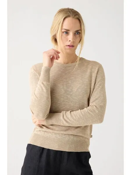KnowledgeCotton Apparel KnowledgeCotton Apparel Crew-Neck-Pullover aus Tencel Damen, Blau (total-eclipse), – Produktbild 2 von 4
