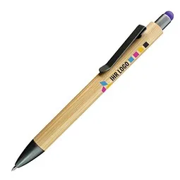 Penko PENKO® Bambus-Touchkugelschreiber Tahiti, Blau, – Produktbild 1 von 1