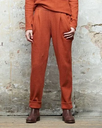 macarons macarons Rostfarbene Hose - Pants Herringbone – Produktbild 2 von 3
