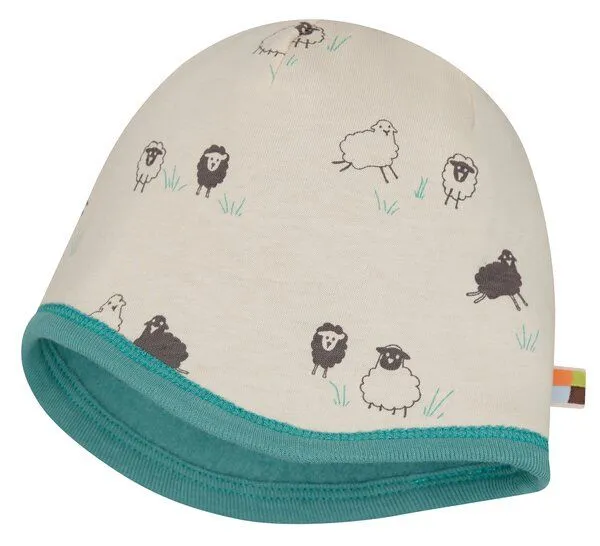 loud + proud loud + proud Babys & Kinder Mütze Wollfleece, GOTS-zertifiziert, Oregano(grün), – Produktbild 2 von 3