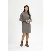 MELA Basic Feinstrick Kleid HARLEEN | von MELA | Fairtrade & GOTS zertifiziert, Bear melange, – Produktbild 1 von 1