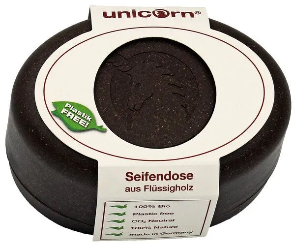 Unicorn unicorn Plastikfreie Seifendose aus Flüssigholz, Kokosbraun, – Produktbild 2 von 4