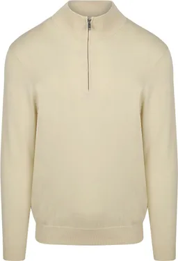 Profuomo Profuomo Half Zip Pullover Luxury Off White - Größe M – Produktbild 1 von 1