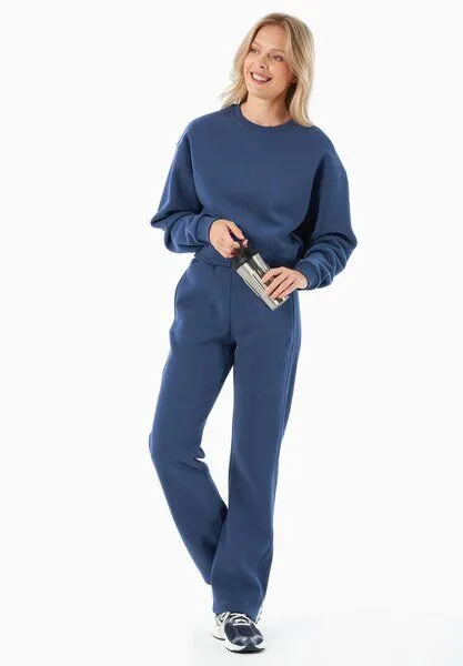 ORGANICATION ORGANICATION POLLY | Essentials Sweathose aus Bio-Baumwolle & Recyceltem Polyester, Navy, – Produktbild 1 von 3