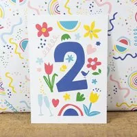 Bow & Hummingbird Bow & Hummingbird Postkarte Two/Zwei – Produktbild 1 von 1