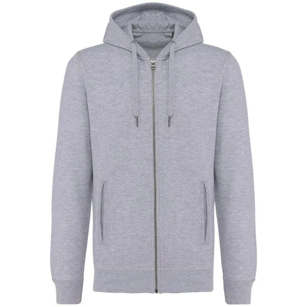 Greenspired Greenspired Umweltfreundliches Unisex-Kapuzensweatshirt mit Zip 300g/m² XS-4 XL, Oxford grau, – Produktbild 1 von 1
