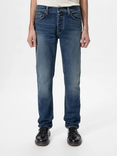 Nudie Jeans Nudie Jeans Solid Ollie Jeans - aus Bio-Baumwolle, Blue, – Produktbild 4 von 8
