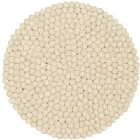 myfelt myfelt Filzkugel Sitzauflage (⌀ 36 cm, 36 x 36 cm), Beige (levi), – Produktbild 1 von 1