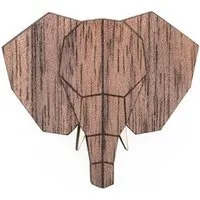 BeWooden BeWooden Brosche aus Holz - Elefant | Mode Schmuck – Produktbild 1 von 1