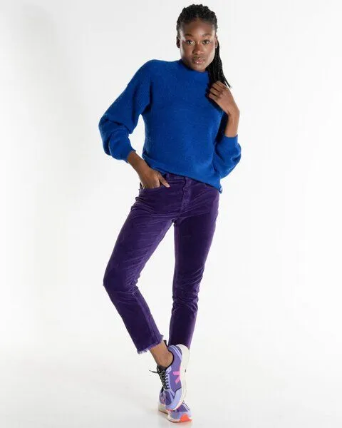 Alma & Lovis Alma & Lovis Oversize Pullover aus Babyalpaka | Alpaka Turtleneck Pullover, Astral blue (dunkelblau), – Produktbild 1 von 2