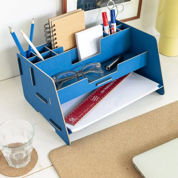 WERKHAUS WERKHAUS Schreibtisch-Organizer Basic, Himmelblau, – Produktbild 3 von 5