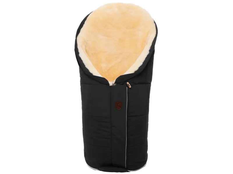 Christ Christ Fußsack Kinderwagen Lammfell "Tula Vario Zip" schwarz Länge 100 cm, Breite 50 cm (6-36 Monate) – Produktbild 1 von 2