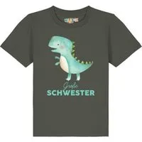 watabout kids watabout.kids T-Shirt Kinder Dinosaurier 03 Große Schwester, Khaki, – Produktbild 1 von 1