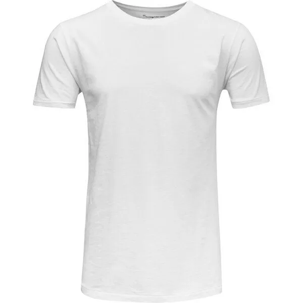 KnowledgeCotton Apparel KnowledgeCotton Apparel Basic T-Shirt O-Neck aus Bio-Baumwolle, Weiß (bright white), – Produktbild 3 von 4