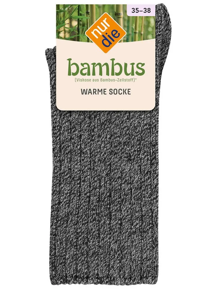 Nur Die Basicsocken Bambus Boots, Grau, – Produktbild 1 von 2