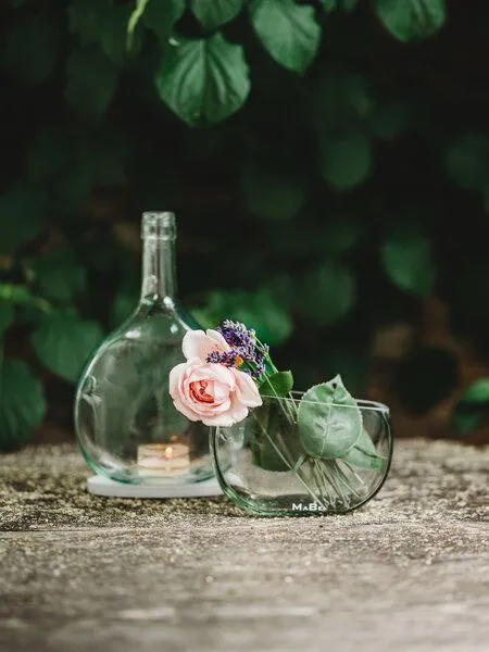 MaBe MaBe WINDLICHT und VASE aus dem Bocksbeutel - das Design Set, Transparent, – Produktbild 3 von 4
