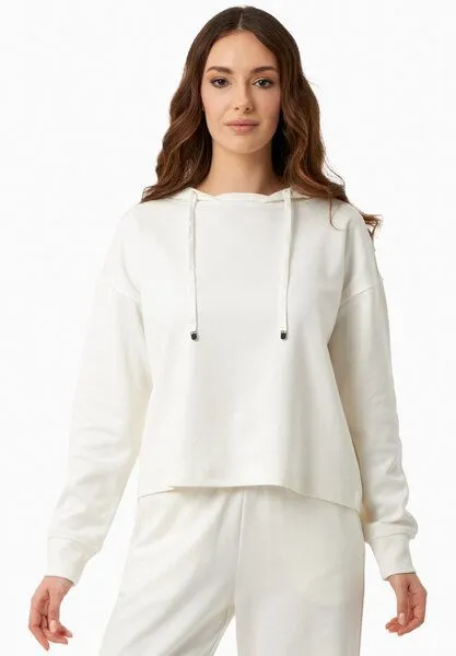 ORGANICATION ORGANICATION Sweathoodie aus Bio-Baumwolle und TENCEL Modal, Off white, – Produktbild 1 von 4