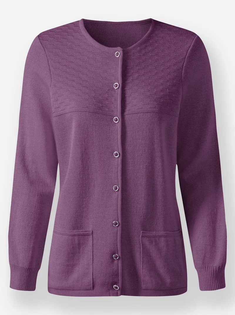 Witt Feinstrickjacke, Violett, – Produktbild 2 von 2