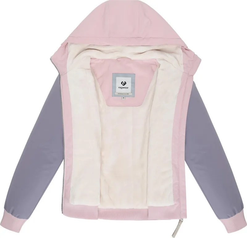 ragwear ragwear Bomberjacke Oggie Block Warm YOUMODO Wasserdichte Winterjacke mit Kapuze, Rosa, – Produktbild 1 von 4