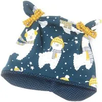Sternchenwolke Sternchenwolke BIO Kuscheljacquard Mütze "Winter Lama" – Produktbild 1 von 1