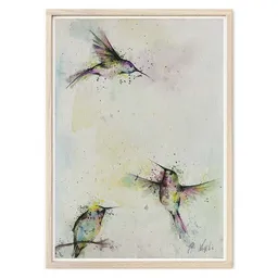 LIGARTI Kunstdruck »Drei Kolibris« von LIGARTI | A4 oder A3 | Wandbild | Poster | Kunst – Produktbild 1 von 1