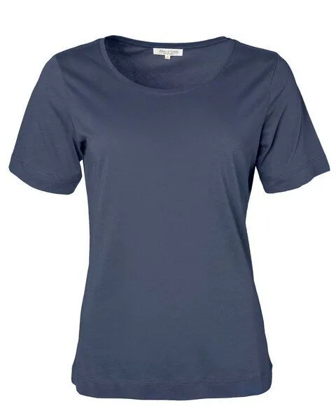Alma & Lovis Alma & Lovis Basic T-Shirt aus 100% Bio-Baumwolle ‚Tee‘, Dunkelblau, – Produktbild 4 von 4
