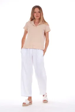 RAVENS VIEW IBIZA RAVENS VIEW IBIZA Damen vegan Hose Malta Weiß – Produktbild 1 von 1