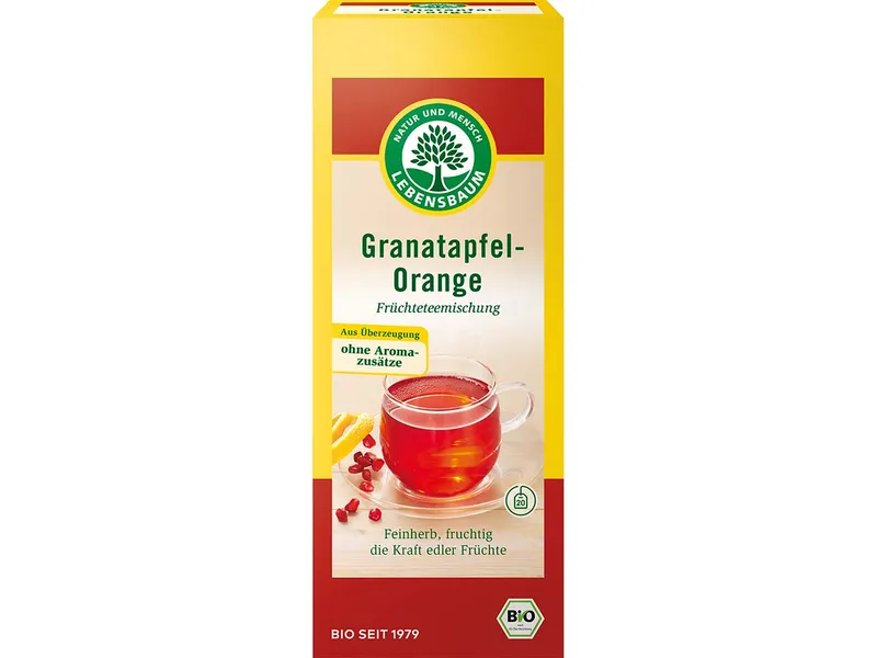 Lebensbaum Lebensbaum Bio-Früchtetee-Mischung Granatapfel-Orange, 20 x 2,5 g – Produktbild 1 von 1