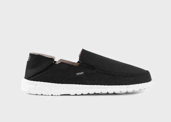 8000Kicks 8000Kicks SunSlide Hanf-Slipper in Schwarz – Produktbild 1 von 4