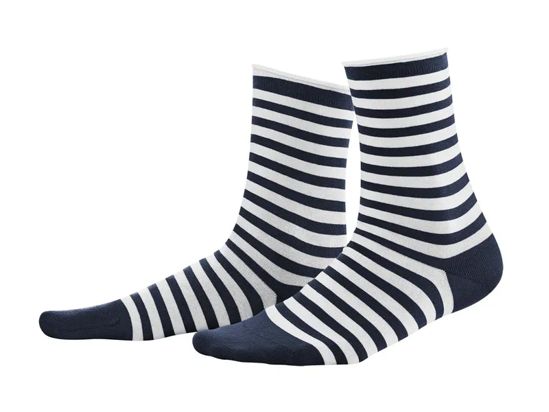 Living Crafts LIVING CRAFTS - Damen Socken, 2er Pack - Mehrfarbig (98% Bio-Baumwolle; 2% Elasthan), Nachhaltige Mode, Bio Bekleidung, Mehrfarbig, – Produktbild 4 von 5
