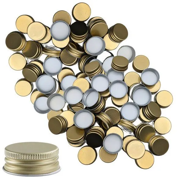 mikken mikken Ersatzdeckel PP31,5 für Glasflaschen Öffnung 2 cm Schraubdeckel, Gold, – Produktbild 1 von 5
